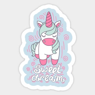 Sweet dream of Unicorn Sticker